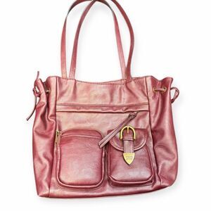 FRYE AND CO. Women’s Burgundy Leather Callaway Tote Bag